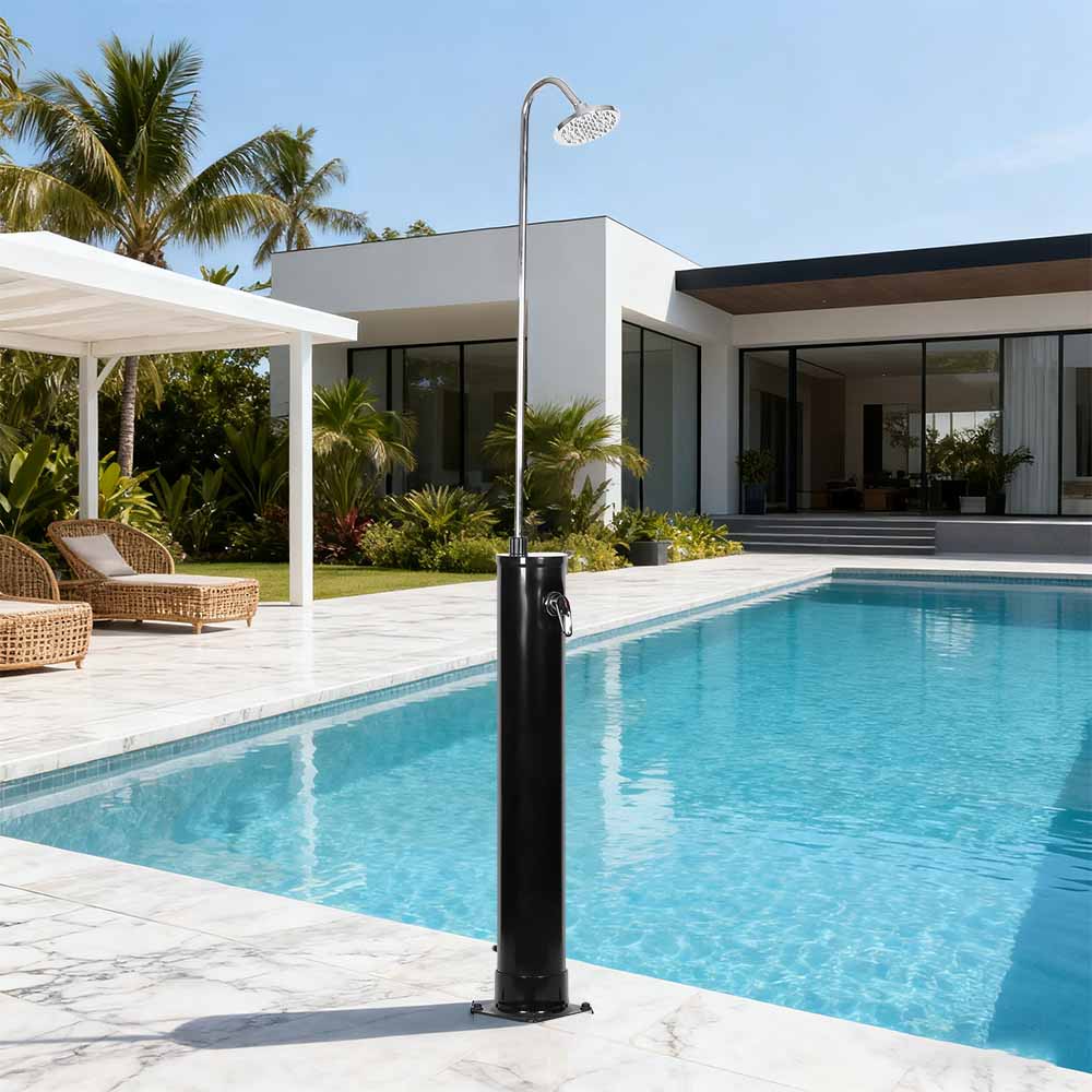 LY18L01-B 18L Yuvarlak Gövde Açık Bahçe Yüzme Havuzu Güneş Duşu